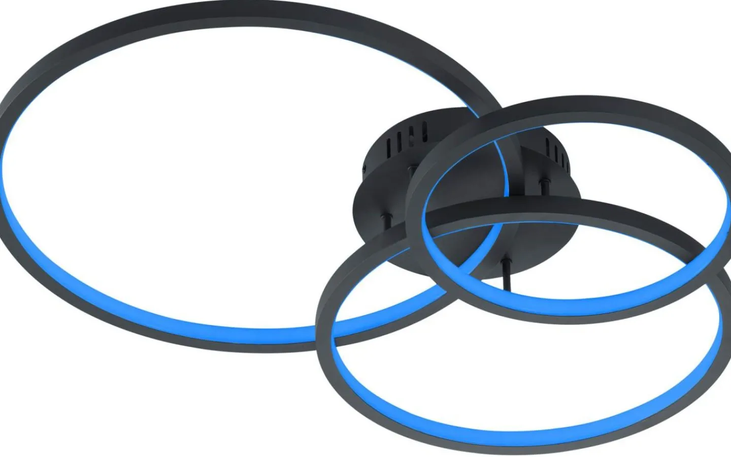 Plafonder-Trio Lighting WiZ Aaron Plafond LED antracit RGBW