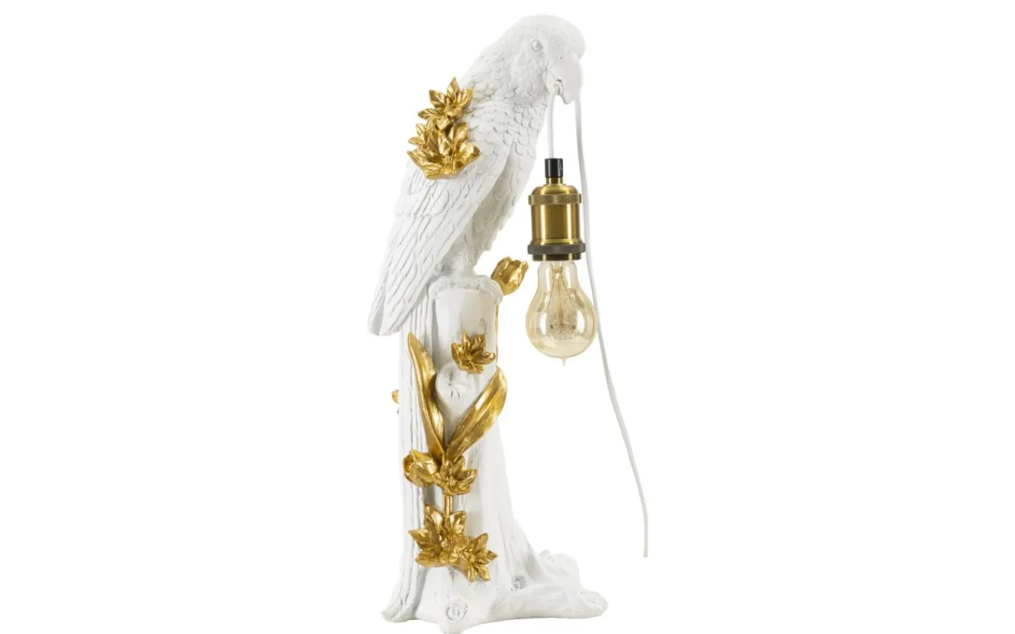 Bordslampor-Mauro Ferretti Xenon Bordslampa Papegoja 50,5cm Vit