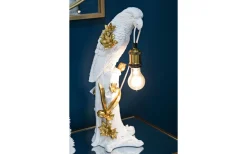 Bordslampor-Mauro Ferretti Xenon Bordslampa Papegoja 50,5cm Vit