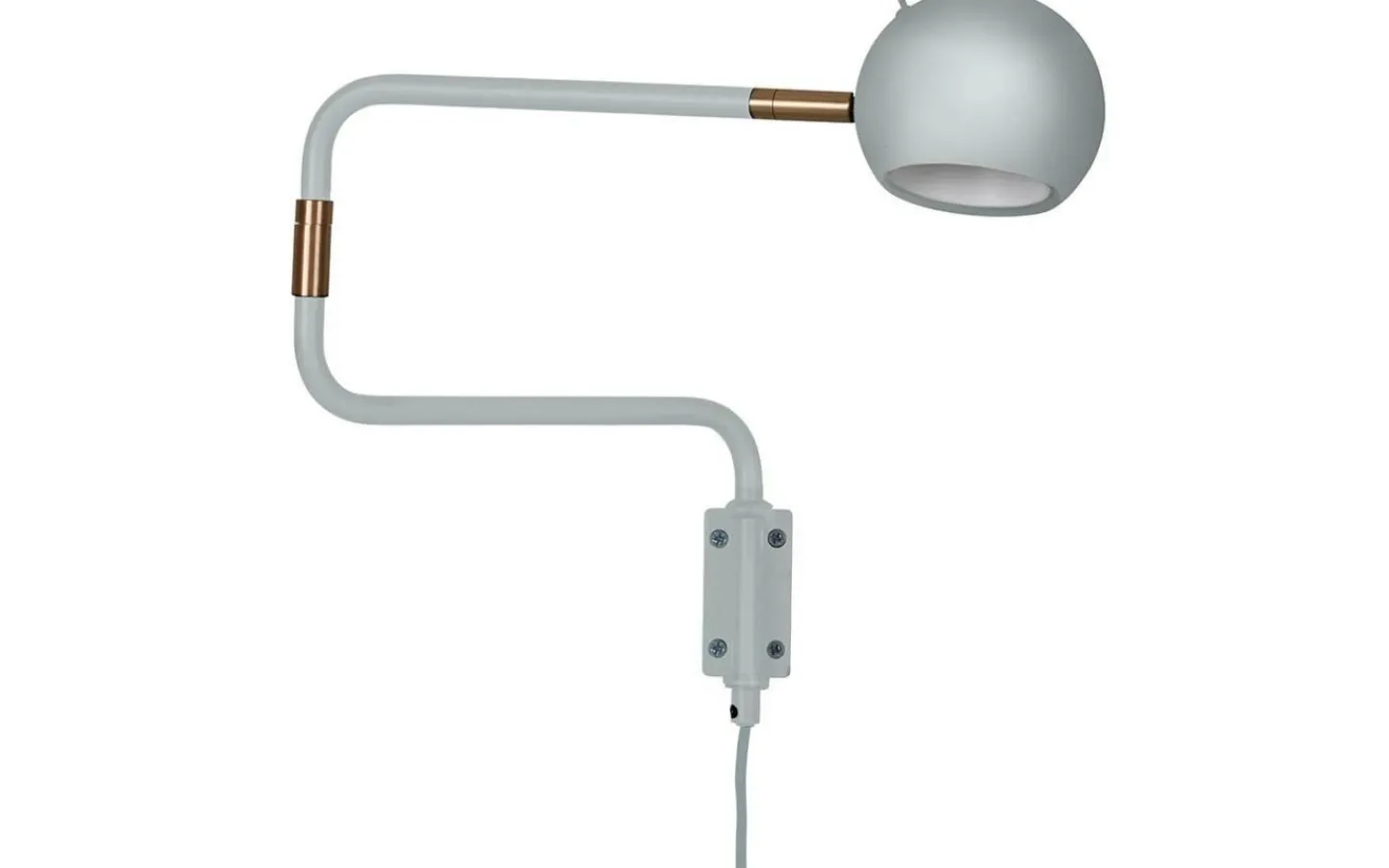 Sovrum|Läslampor-CO Bankeryd Yes Vägglampa 62cm Grå