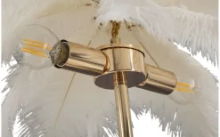 Bordslampor < Mauro Ferretti Yoga Bordslampa Palm 55cm Vit/Guld