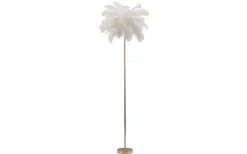 Golvlampor-Mauro Ferretti Yoga Golvlampa Palm 160cm Vit/Guld