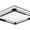 Plafonder-Eglo Zampote Plafond 38cm 3000K 25W Svart/Vit