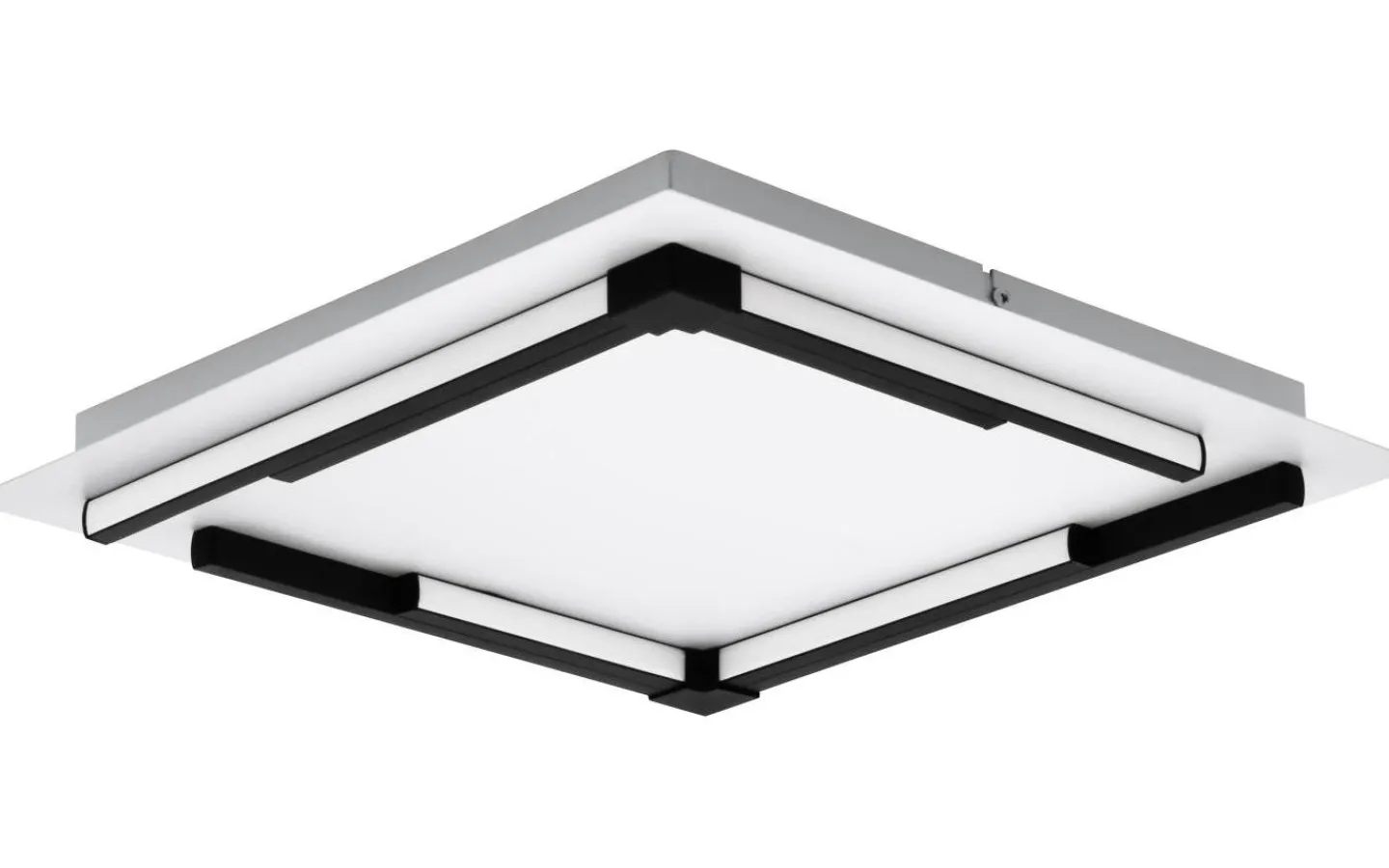 Plafonder-Eglo Zampote Plafond 38cm 3000K 25W Svart/Vit