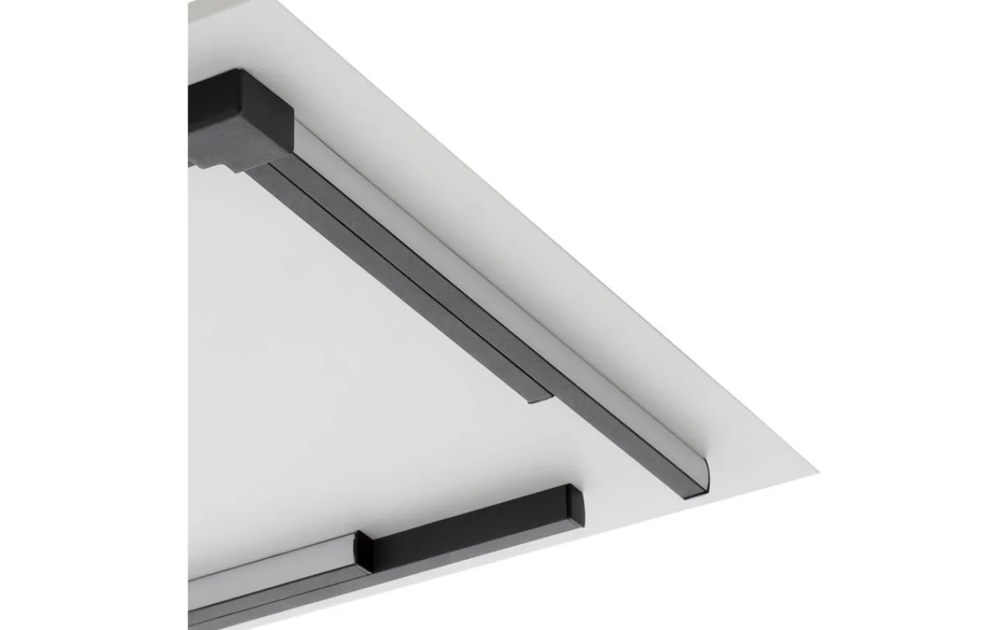 Plafonder-Eglo Zampote Plafond 38cm 3000K 25W Svart/Vit