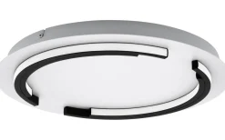 Plafonder < Eglo Zampote Plafond 42cm 3000K 25W Svart/Vit