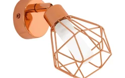 Läslampor < Eglo Zapata Vägglampa LED 3000K 3W Koppar