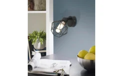 Läslampor-Eglo Zapata Vägglampa LED 3000K 3W Svart