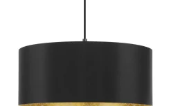 Stora Taklampor Ø50-69 Cm < Eglo Zaragoza Taklampa 53cm Svart/Guld