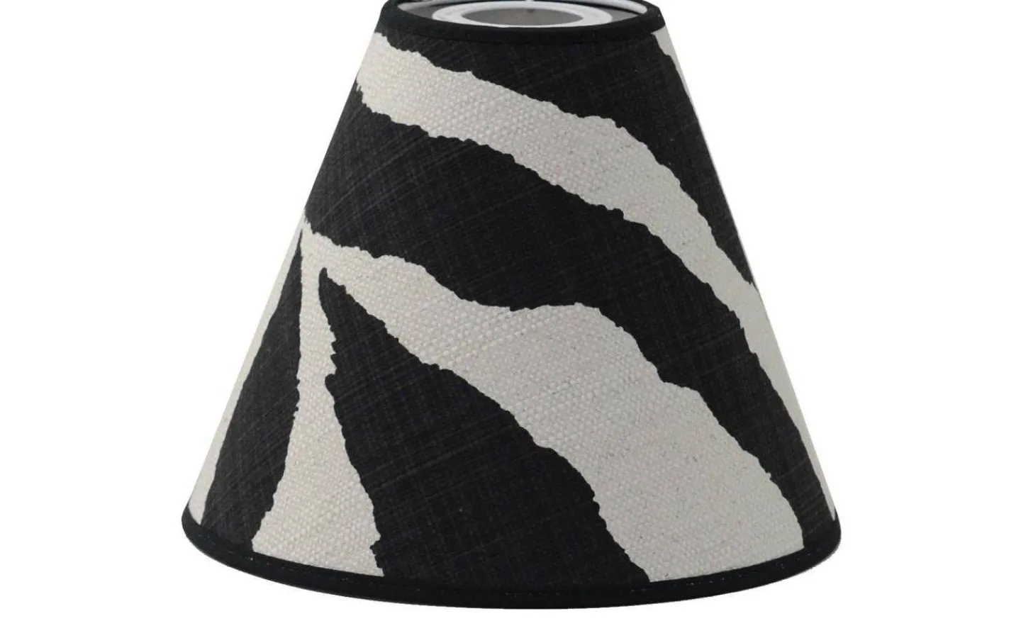 Toppringsskärmar-Hallbergs Zebra Toppringskräm Ø22cm Svart/Vit