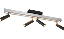 Avlånga Takspotlights|Takspot Med Minst 4 Lampor < Trio Lighting Zeno Spotlight LED 4-delat borstat aluminium/mattsvart