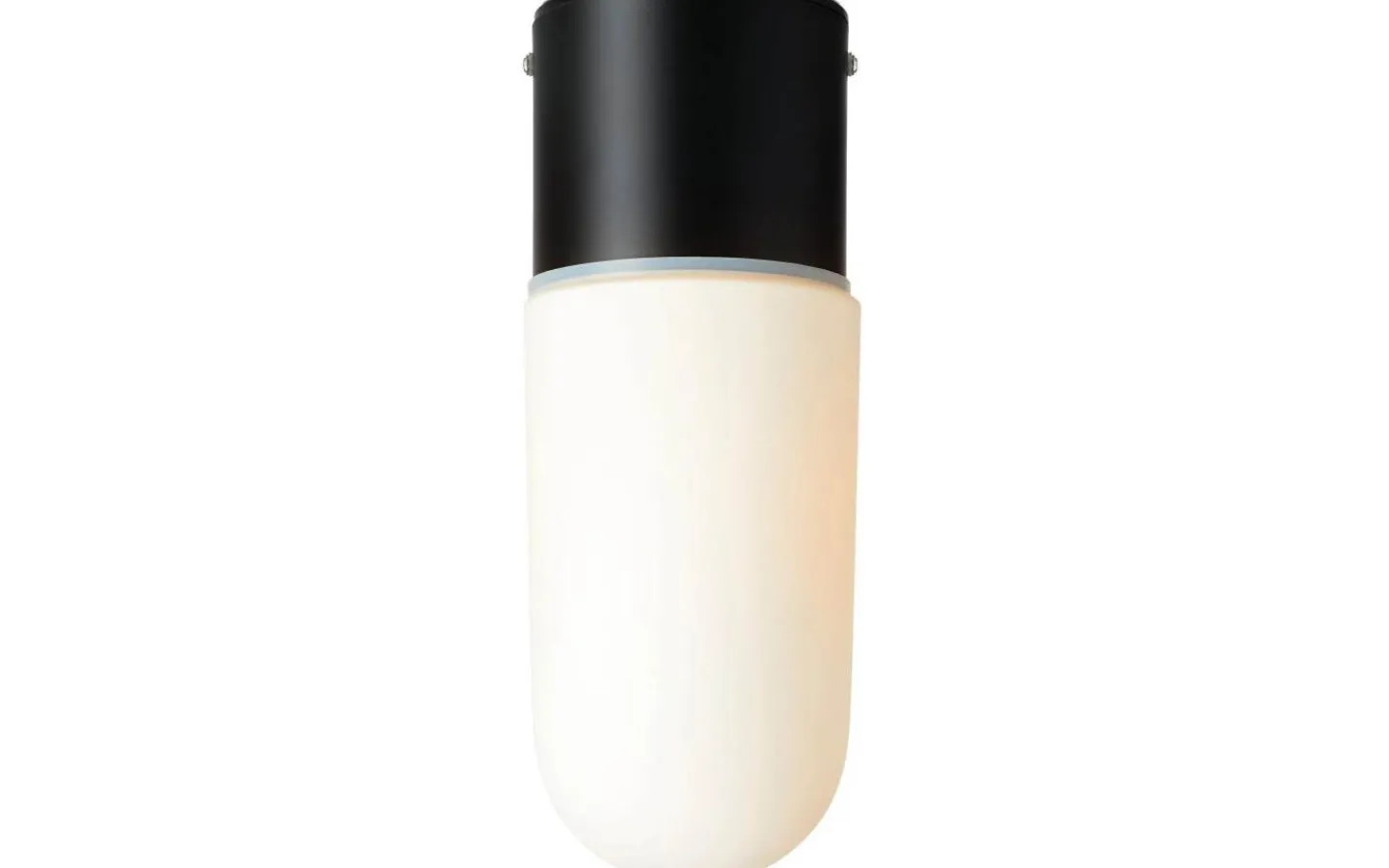 Badrum|Badrumslampor Tak < Markslojd Zen Taklampa Badrum IP44 Svart/Opal