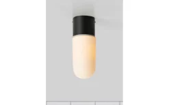 Badrum|Badrumslampor Tak < Markslojd Zen Taklampa Badrum IP44 Svart/Opal