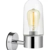 Badrum|Badrumslampor Vägg-Markslojd Zen Vägglampa Badrum Krom/Klar IP44