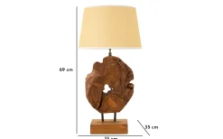 Bordslampor < Mauro Ferretti Zero Bordslampa 69cm Teak