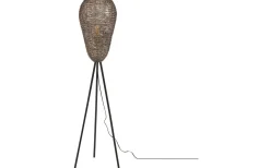 Golvlampor-Trio Lighting Ziva Golvlampa E27 mattsvart/gammalmässing