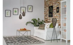 Golvlampor-Trio Lighting Ziva Golvlampa E27 mattsvart/gammalmässing