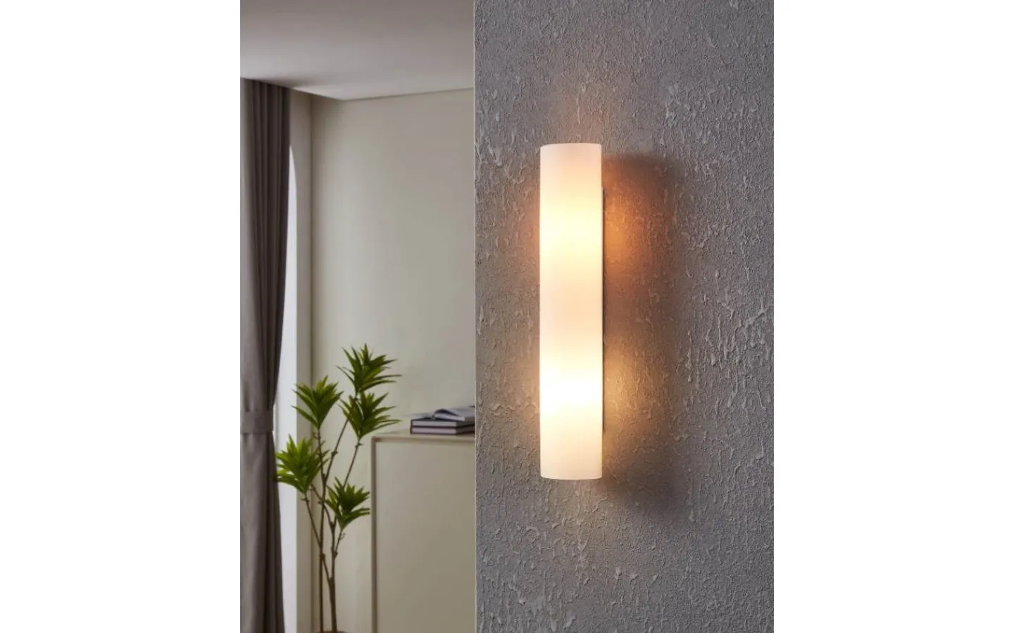Badrumslampor Vägg < Eglo Zola Vägglampa 39cm Vit