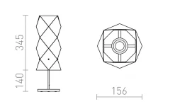 Bordslampor < Rendl Zumba Bordslampa 47cm Vit/Trä/Krom